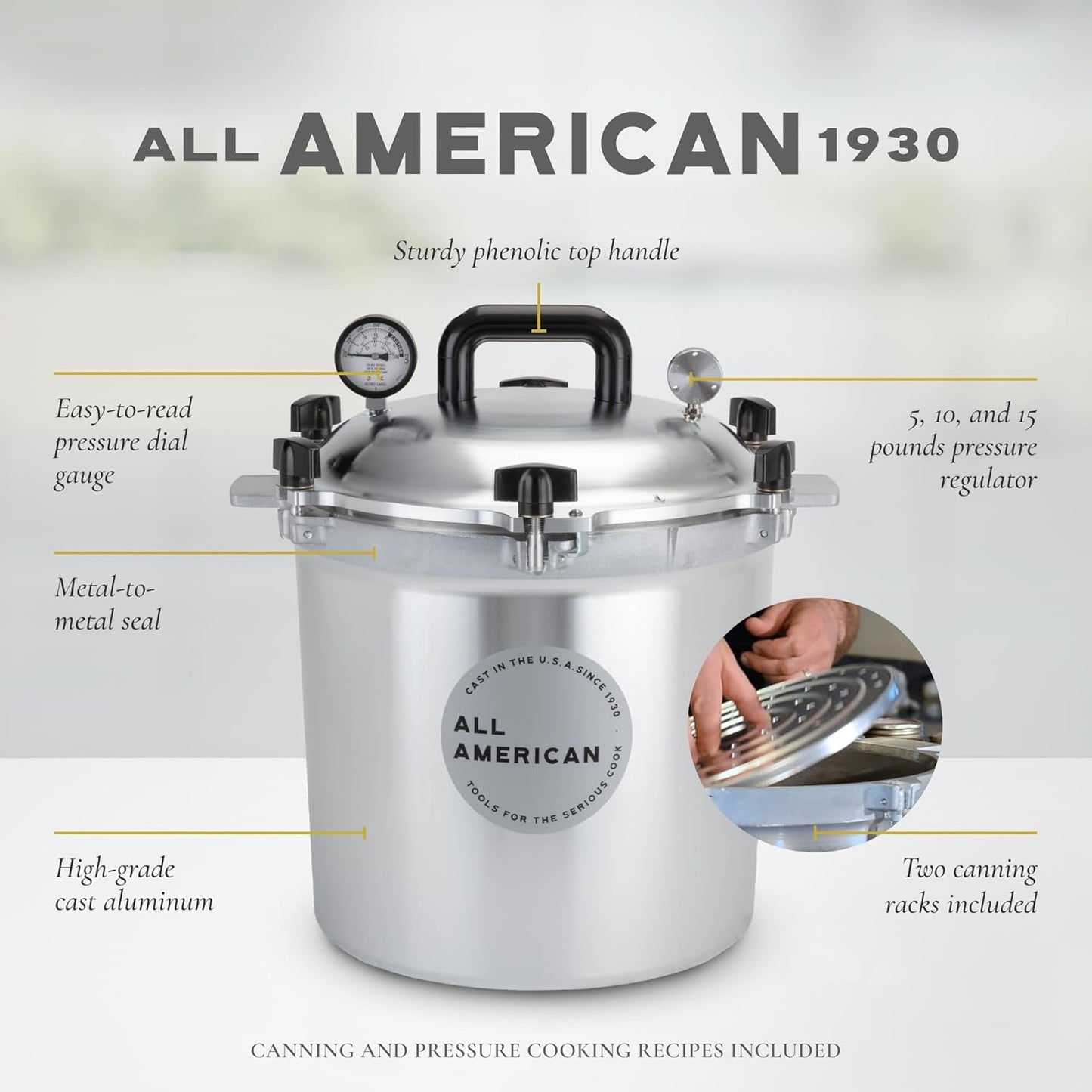 All American 1930: 25qt Pressure Cooker/Canner - Dinner Ideas Collective