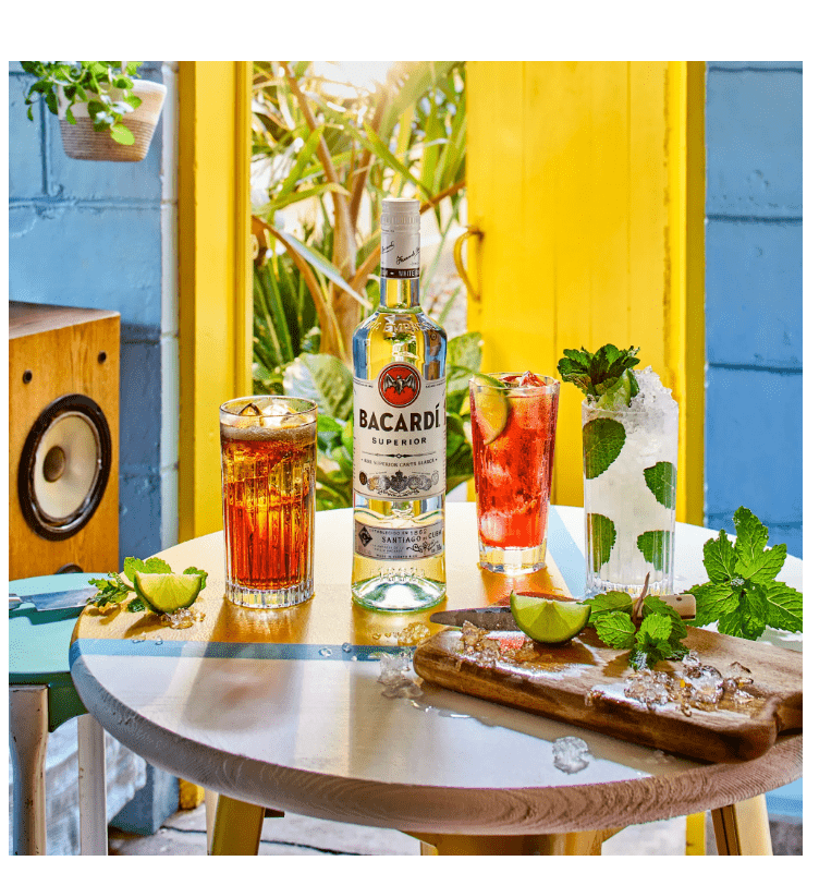 Bacardi Superior White Rum – Premium Caribbean Rum, 750ml - Dinner Ideas Collective