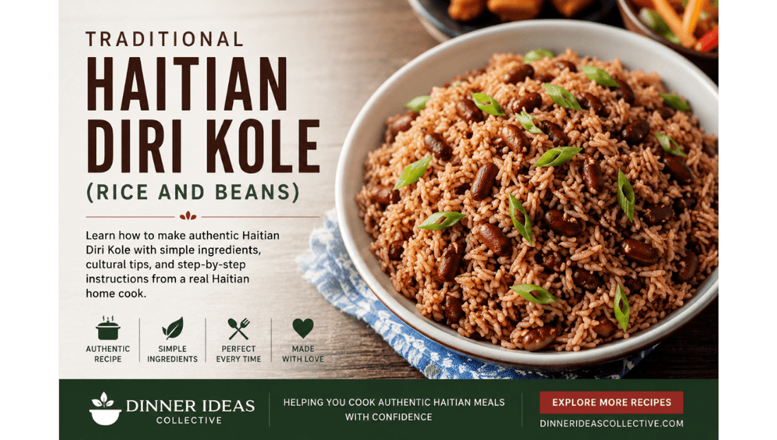 How to Make Traditional Haitian Diri Kole (Rice and Beans) - Dinner Ideas Collective