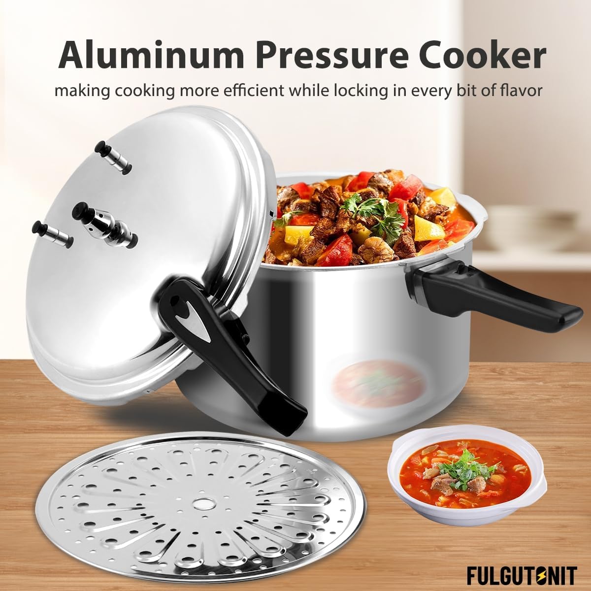 12 Quart Aluminum Pressure Canner w/Canning Rack & Easy Lock Lid - Dinner Ideas Collective