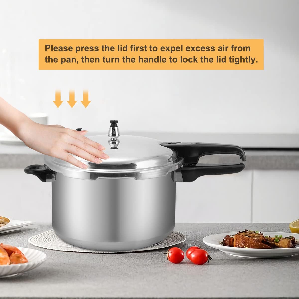 12 Quart Aluminum Pressure Canner w/Canning Rack & Easy Lock Lid - Dinner Ideas Collective