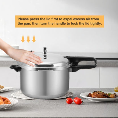 12 Quart Aluminum Pressure Canner w/Canning Rack & Easy Lock Lid - Dinner Ideas Collective
