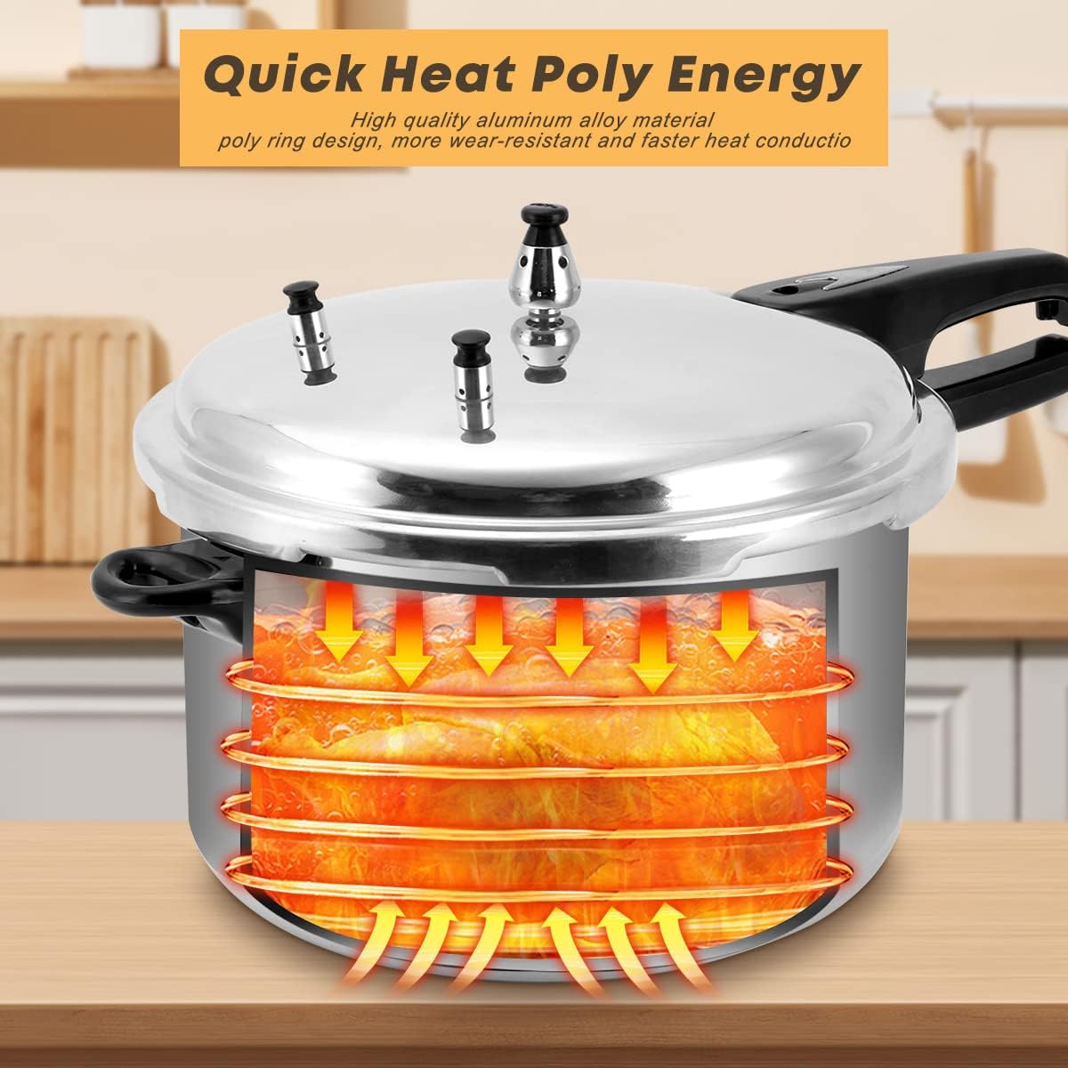 12 Quart Aluminum Pressure Canner w/Canning Rack & Easy Lock Lid - Dinner Ideas Collective