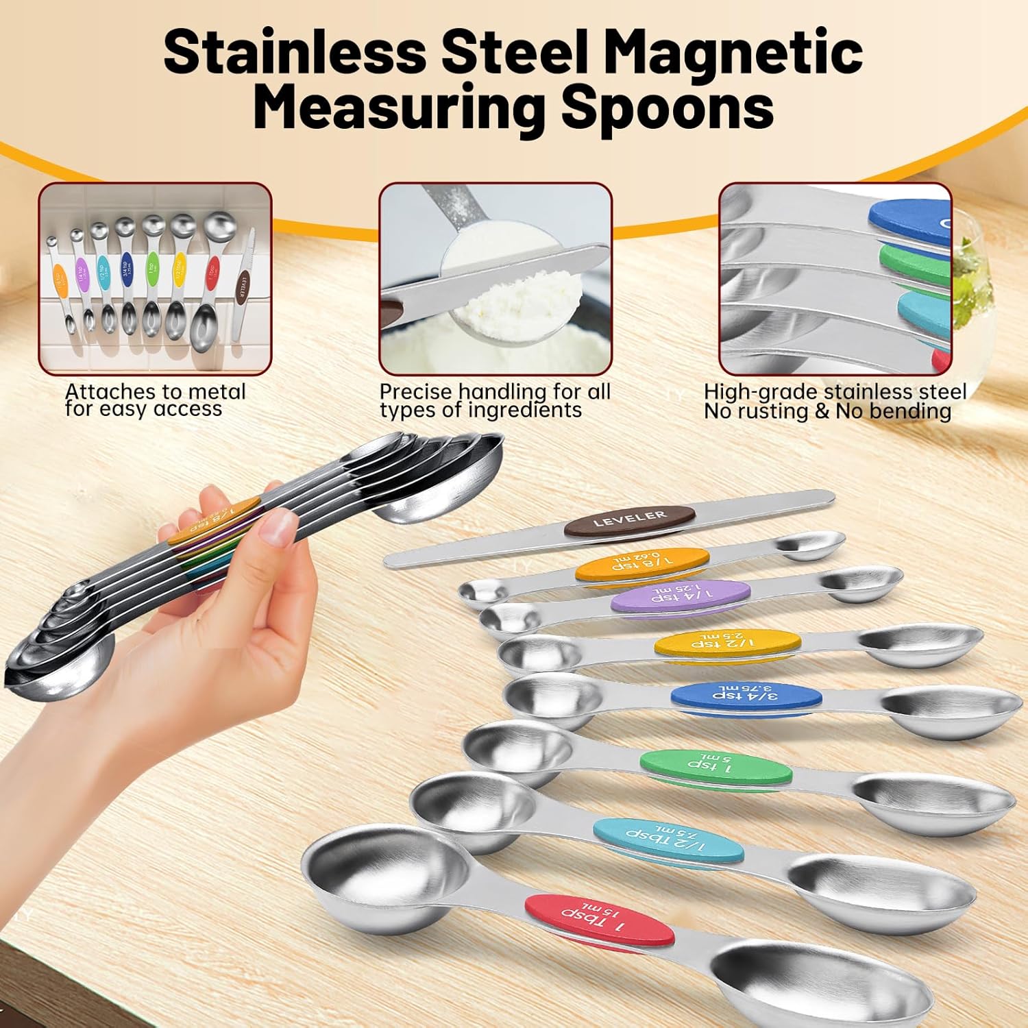 17 - Piece Measuring Cups and Spoons Set - Dinner Ideas Collective