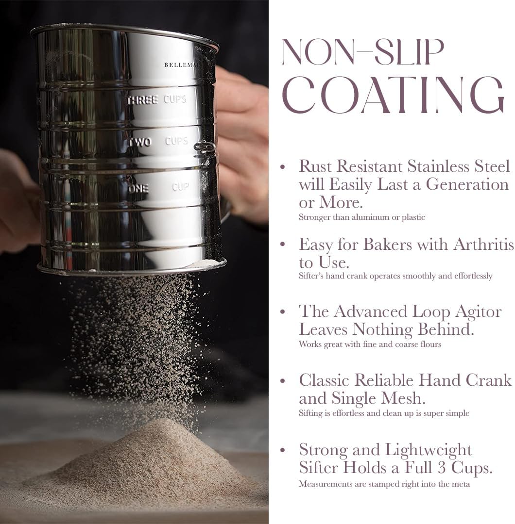 3 Cup Flour Sifter - Dinner Ideas Collective