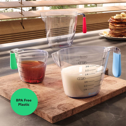 3 - Piece Liquid Measuring Cups - Haitian Cooking Essential - Dinner Ideas Collective