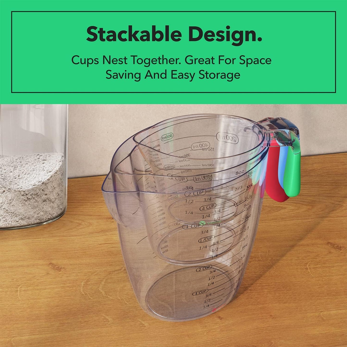 3 - Piece Liquid Measuring Cups - Haitian Cooking Essential - Dinner Ideas Collective
