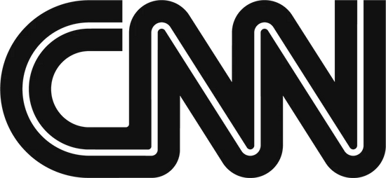 CNN logo in black and white