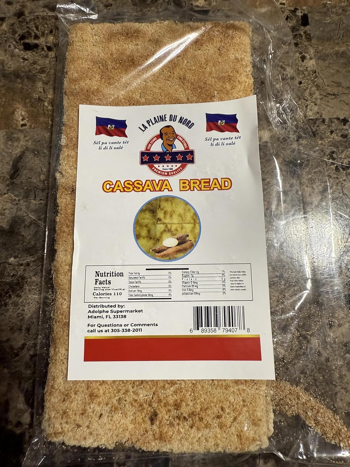 Haitian Cassava with Peanut Butter - Cap Haitian, Sugar/Sucre