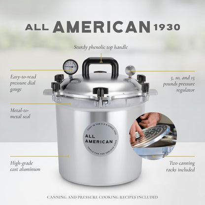 All American 1930: 25qt Pressure Cooker/Canner - Dinner Ideas Collective