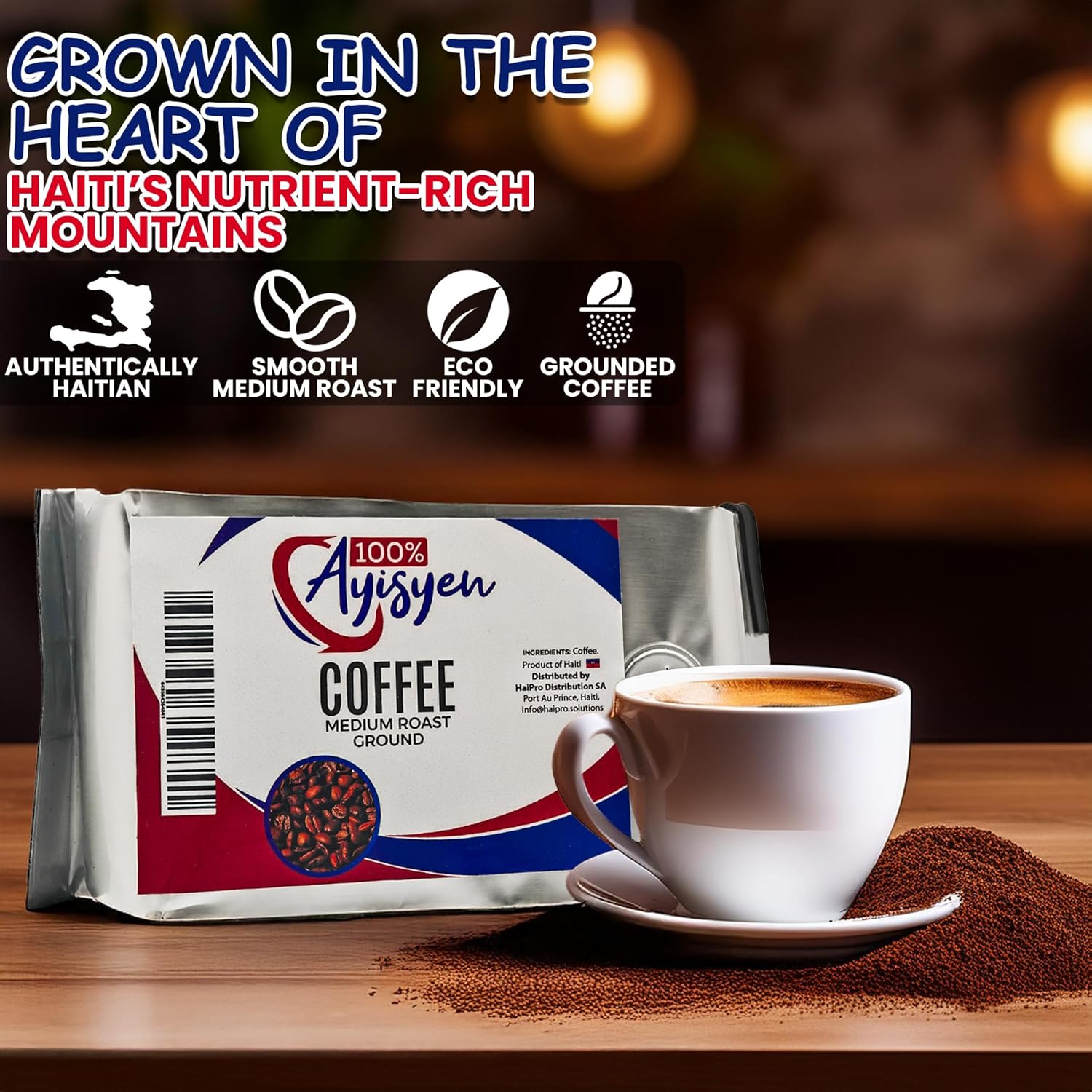 Authentic Haitian Ground Coffee – Medium Roast, 100% Ayisyen - Dinner Ideas Collective