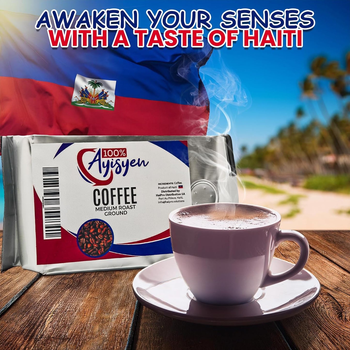 Authentic Haitian Ground Coffee – Medium Roast, 100% Ayisyen - Dinner Ideas Collective