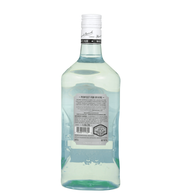 Bacardi Superior White Rum – Premium Caribbean Rum, 750ml - Dinner Ideas Collective