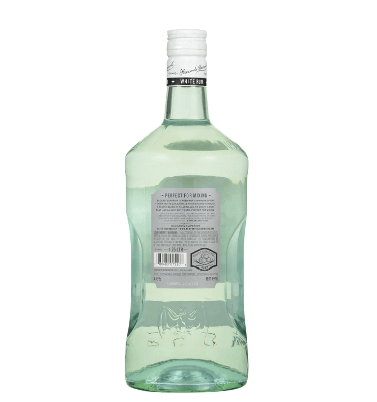 Bacardi Superior White Rum – Premium Caribbean Rum, 750ml - Dinner Ideas Collective