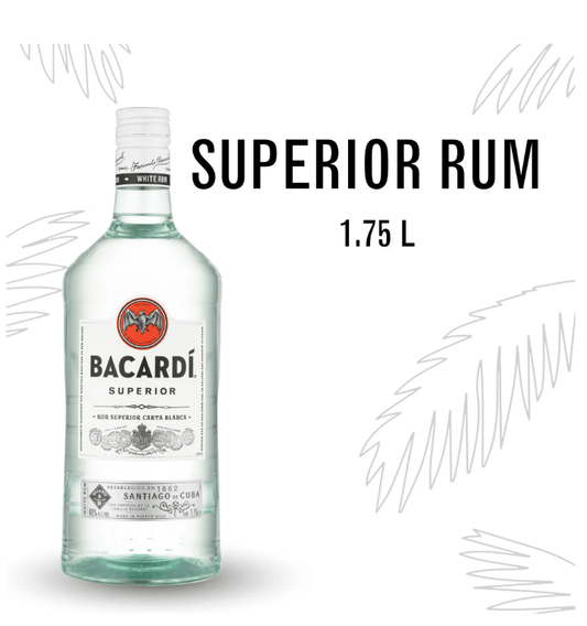 Bacardi Superior White Rum – Premium Caribbean Rum, 750ml - Dinner Ideas Collective