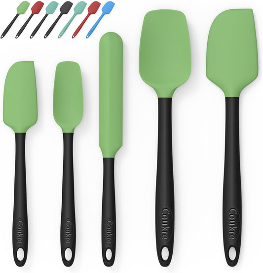 Coukre Silicone Spatula Set of 5 - High Temperature Resistant - Dinner Ideas Collective