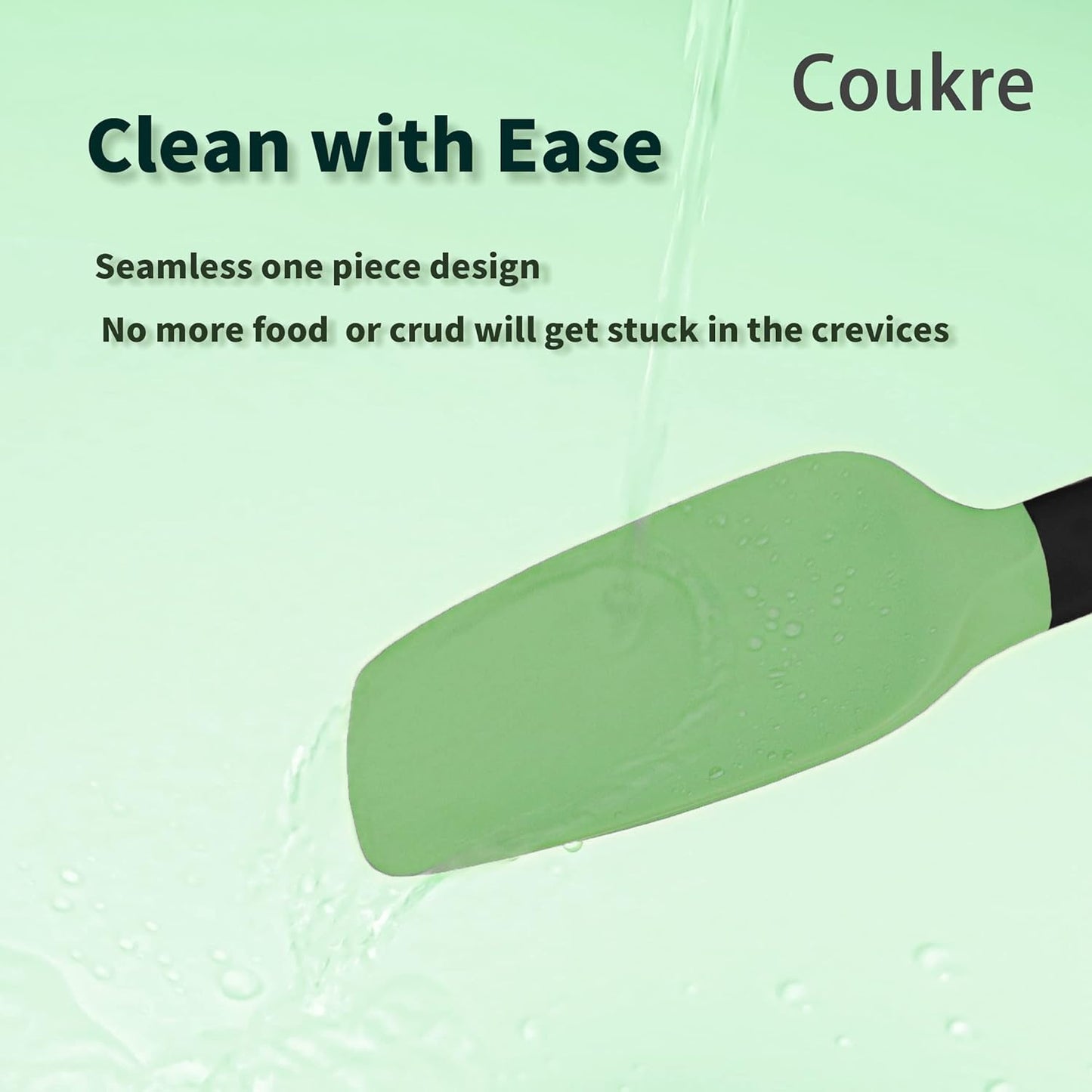 Coukre Silicone Spatula Set of 5 - High Temperature Resistant - Dinner Ideas Collective