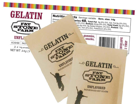 Fat Stone Farm Kosher Beef Gelatin - For Haitian Desserts & Baking - Dinner Ideas Collective