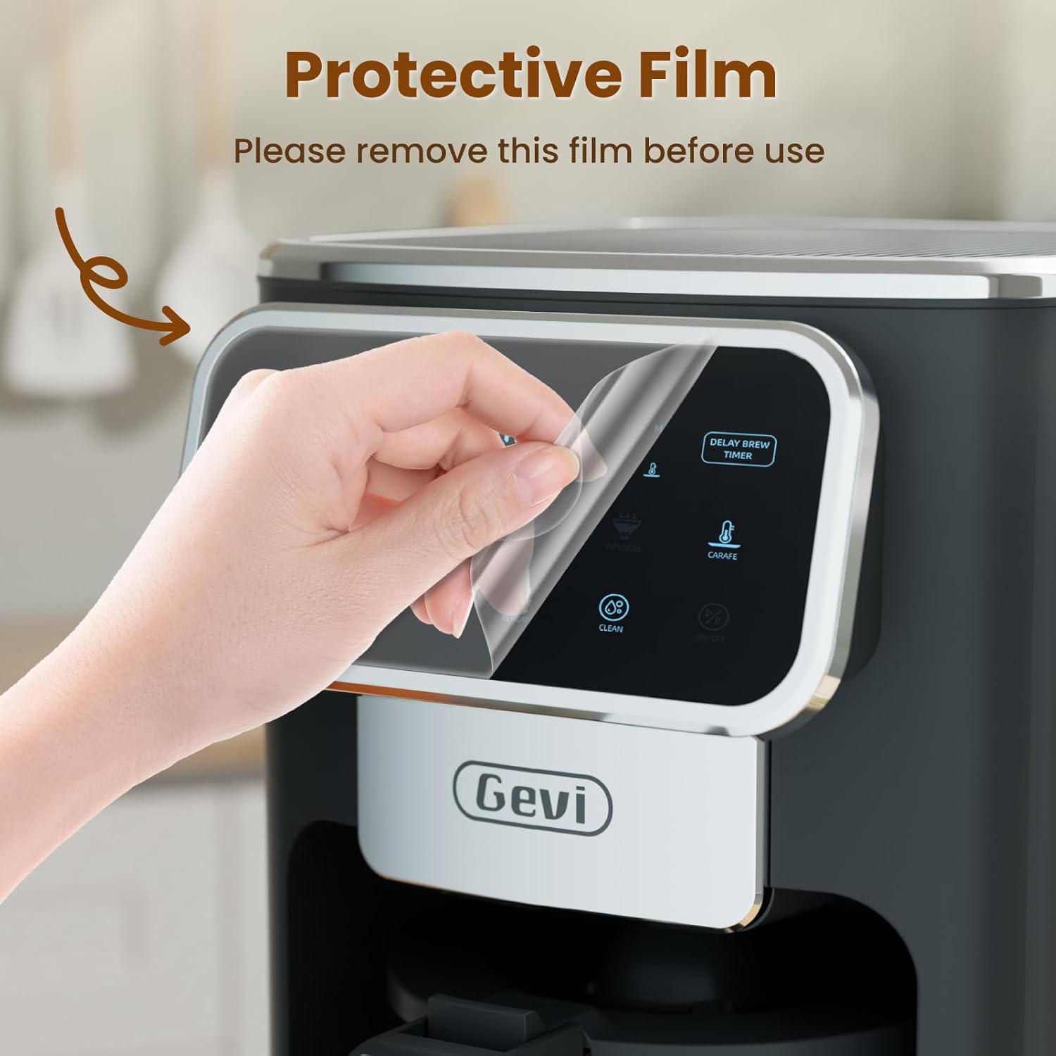 Gevi 12 Cup Programmable Drip Coffee Maker with Touch Screen - Dinner Ideas Collective