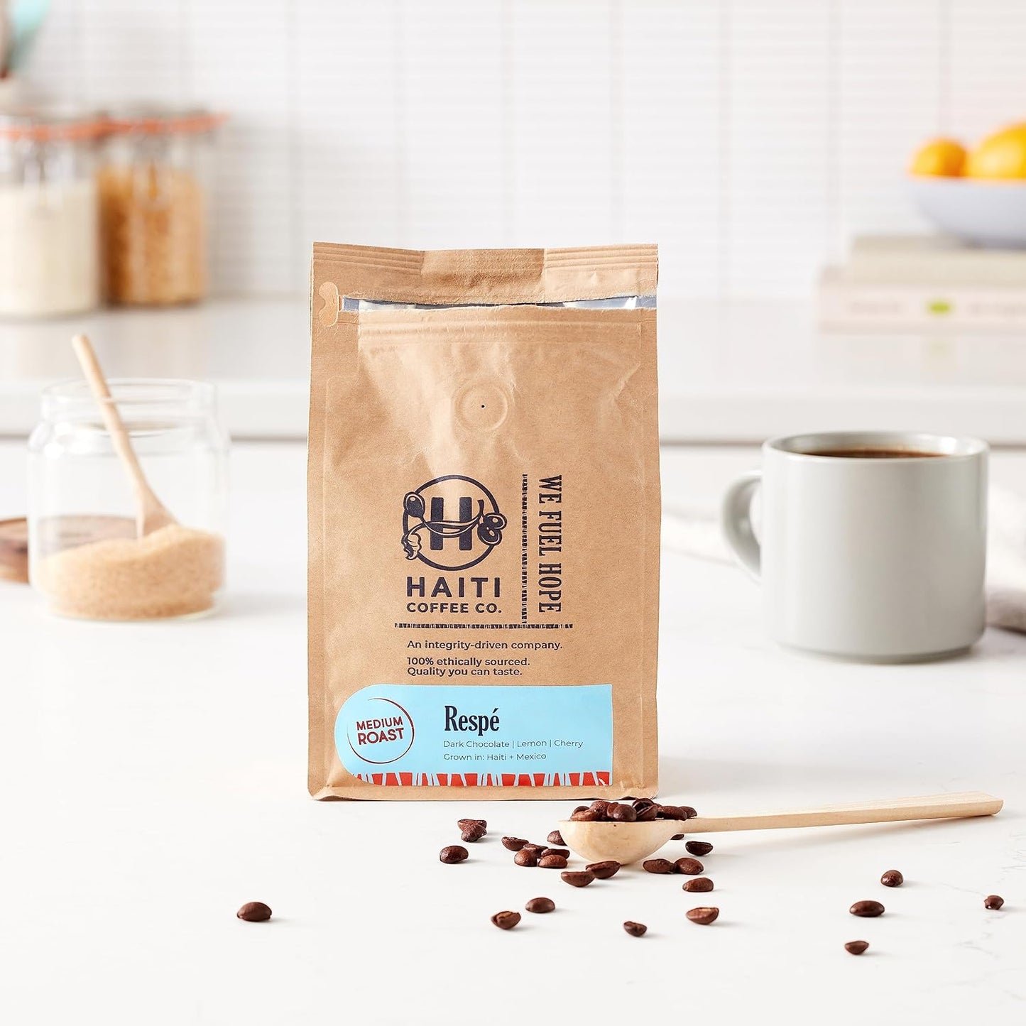 Haiti Coffee Co. Haiti & Mexico Blend, Medium Roast Organic Whole Beans - Dinner Ideas Collective