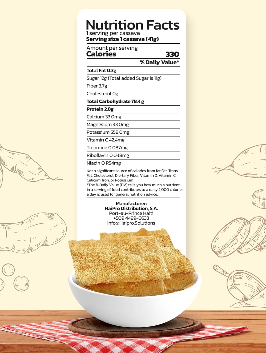 Haitian Cassava from Cap Haitian - Sugar/Sucre - 100% Ayisyen - Dinner Ideas Collective