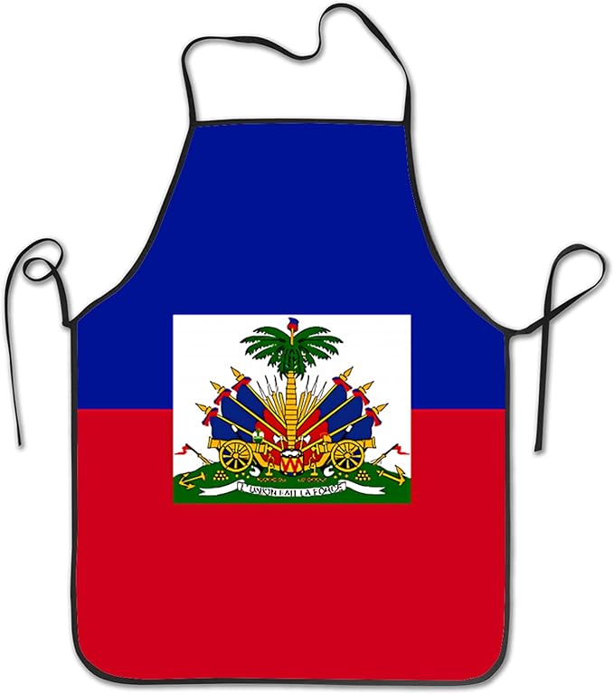 Haitian Flag Women Men Professional Chef Aprons With Extra Long Ties – Culture Meets Function - Dinner Ideas Collective