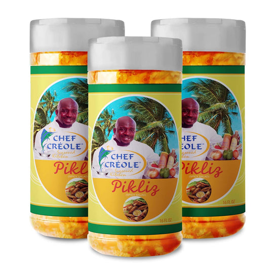 Haitian Pikliz Jar (3 pack, 16oz each) - Dinner Ideas Collective