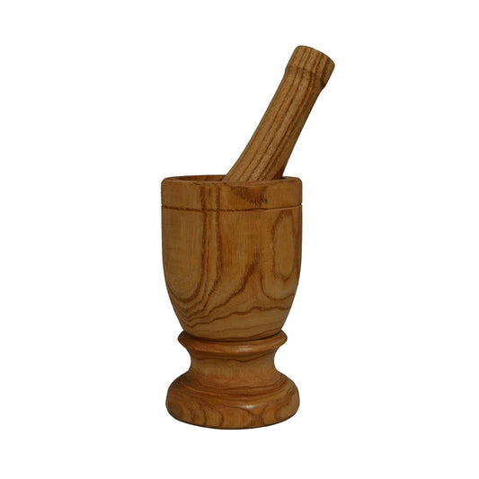 Haitian Wooden Pilon - Mortar & Pestle for Grinding Spices & Garlic - Dinner Ideas Collective