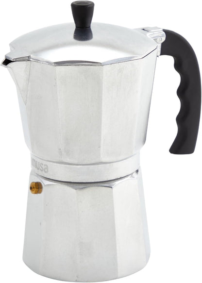 IMUSA USA B120 - 42V Aluminum Espresso Stovetop Coffeemaker 3 - Cup, Silver - Dinner Ideas Collective