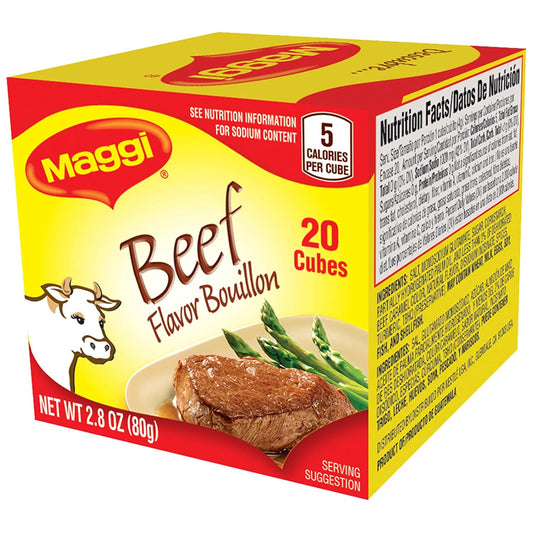 Maggi Beef Flavor Bouillon Cubes - Haitian Pantry Staple - Dinner Ideas Collective