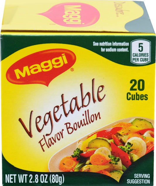 Maggi Vegetable Flavor Bouillon Cubes - Haitian Pantry Staple - Dinner Ideas Collective
