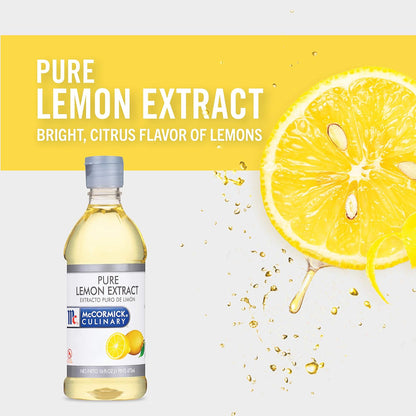 McCormick Culinary Pure Lemon Extract, 16 fl oz - Dinner Ideas Collective
