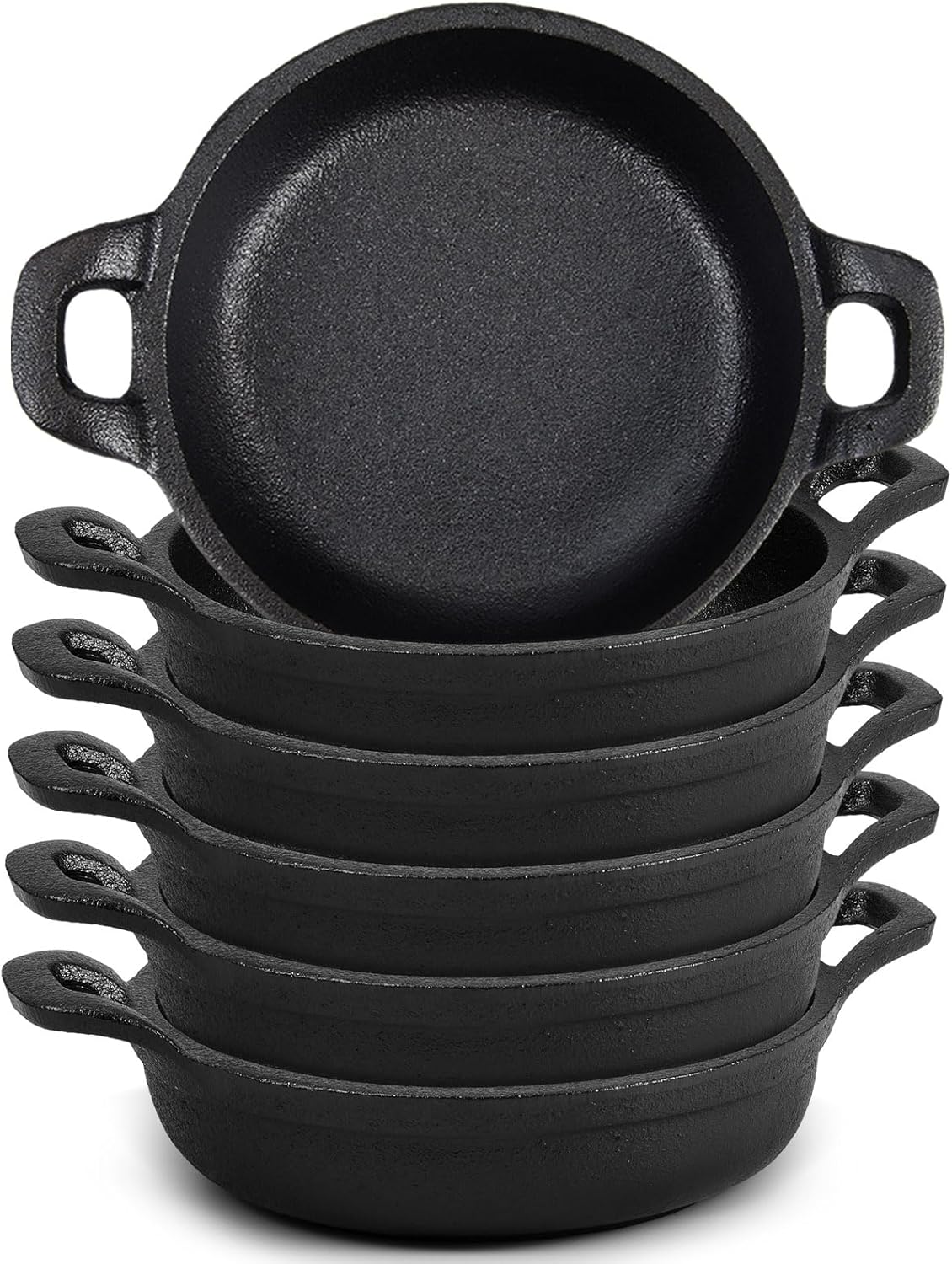 Mini Cast Iron Dishes - For Griot and Sides (6 Pack) - Dinner Ideas Collective