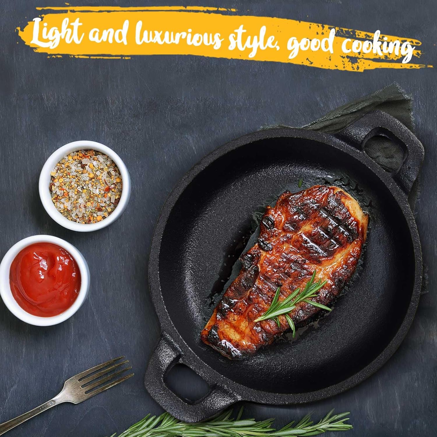 Mini Cast Iron Dishes - For Griot and Sides (6 Pack) - Dinner Ideas Collective