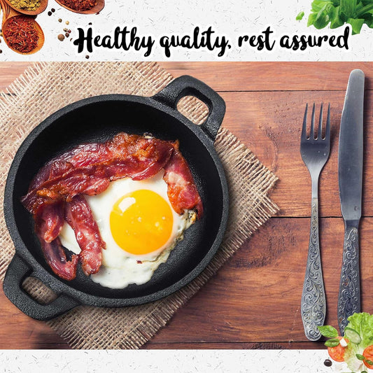 Mini Cast Iron Dishes - For Griot and Sides (6 Pack) - Dinner Ideas Collective