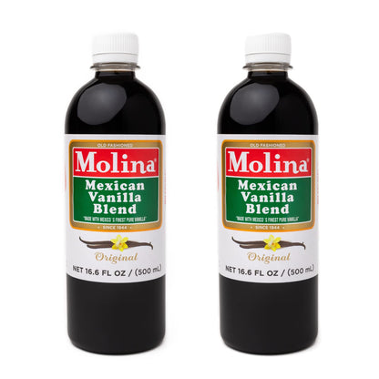 Molina Mexican Vanilla Blend - 2 Pack (16.6 Fl Oz Bottles) - Dinner Ideas Collective