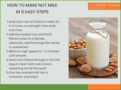 Reusable Nut Milk Bag - Strain Haitian Juices & Milks Easily - Dinner Ideas Collective