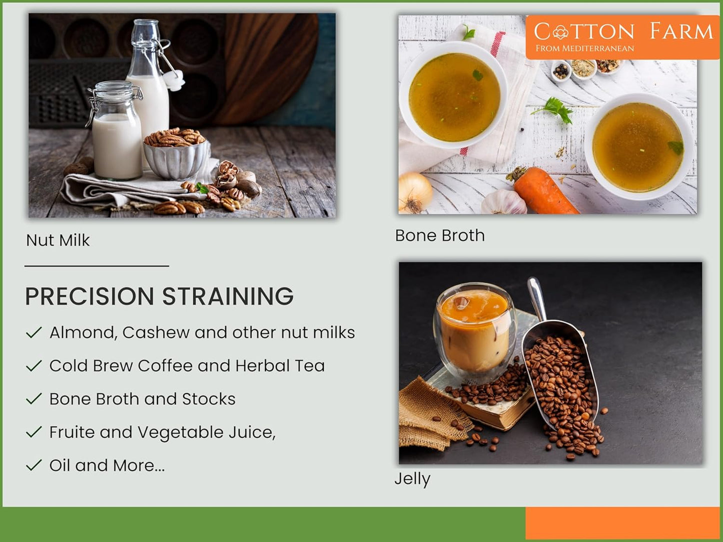 Reusable Nut Milk Bag - Strain Haitian Juices & Milks Easily - Dinner Ideas Collective