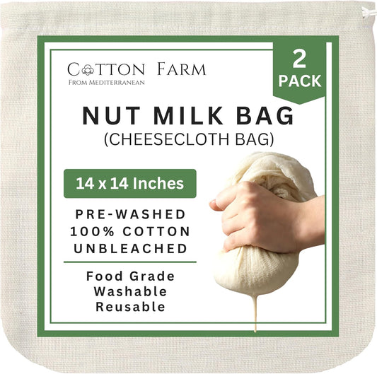 Reusable Nut Milk Bag - Strain Haitian Juices & Milks Easily - Dinner Ideas Collective