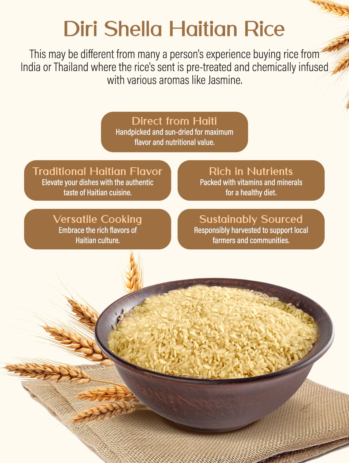 Riz Shella - Diri Shella - Rice Shella - 100% Ayisyen - Dinner Ideas Collective