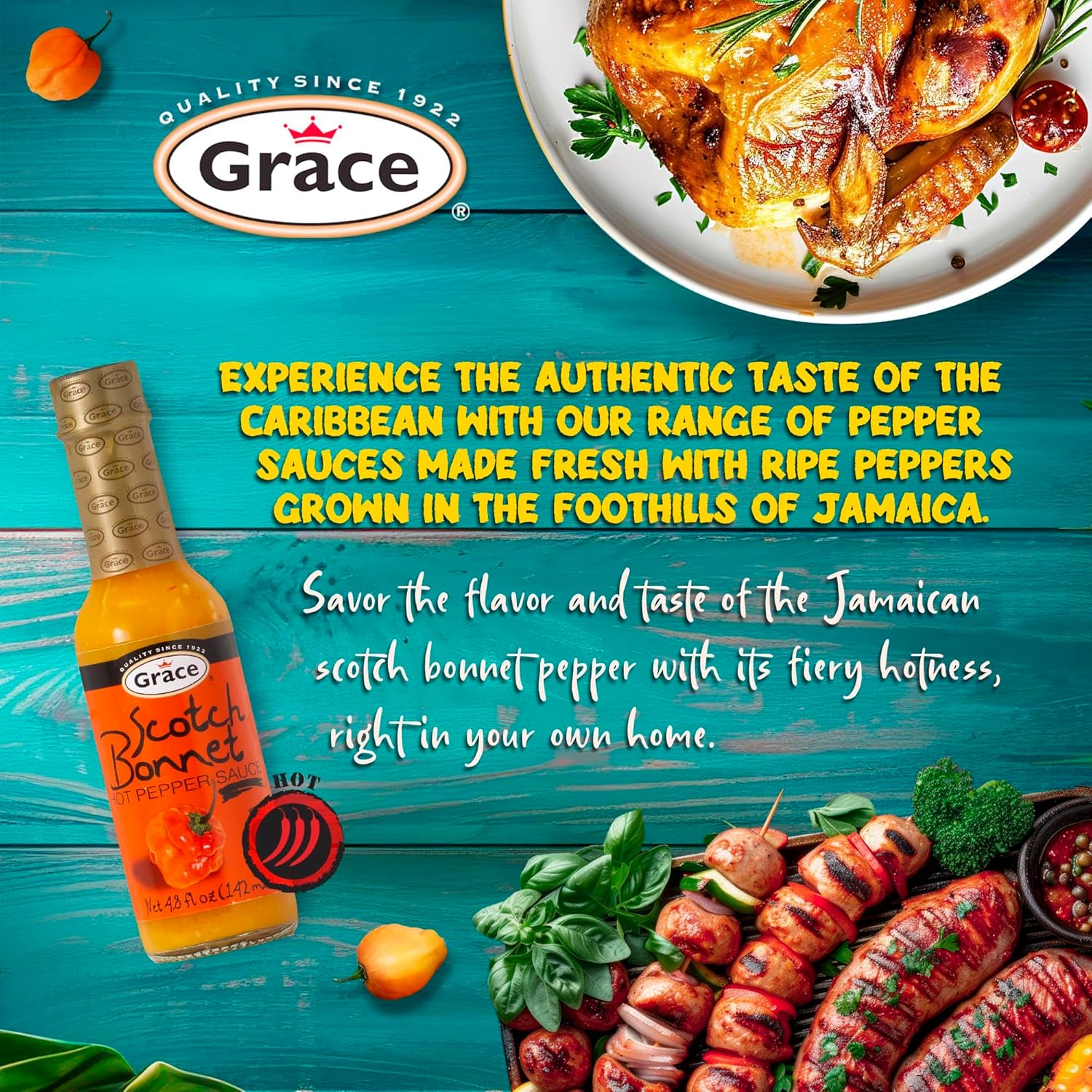 Scotch Bonnet Pepper Sauce - Add Heat to Your Meals (2 Pack) - Dinner Ideas Collective