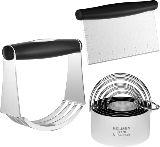 Stainless Steel Dough Cutter Set (3 Pcs/Set) - Dinner Ideas Collective