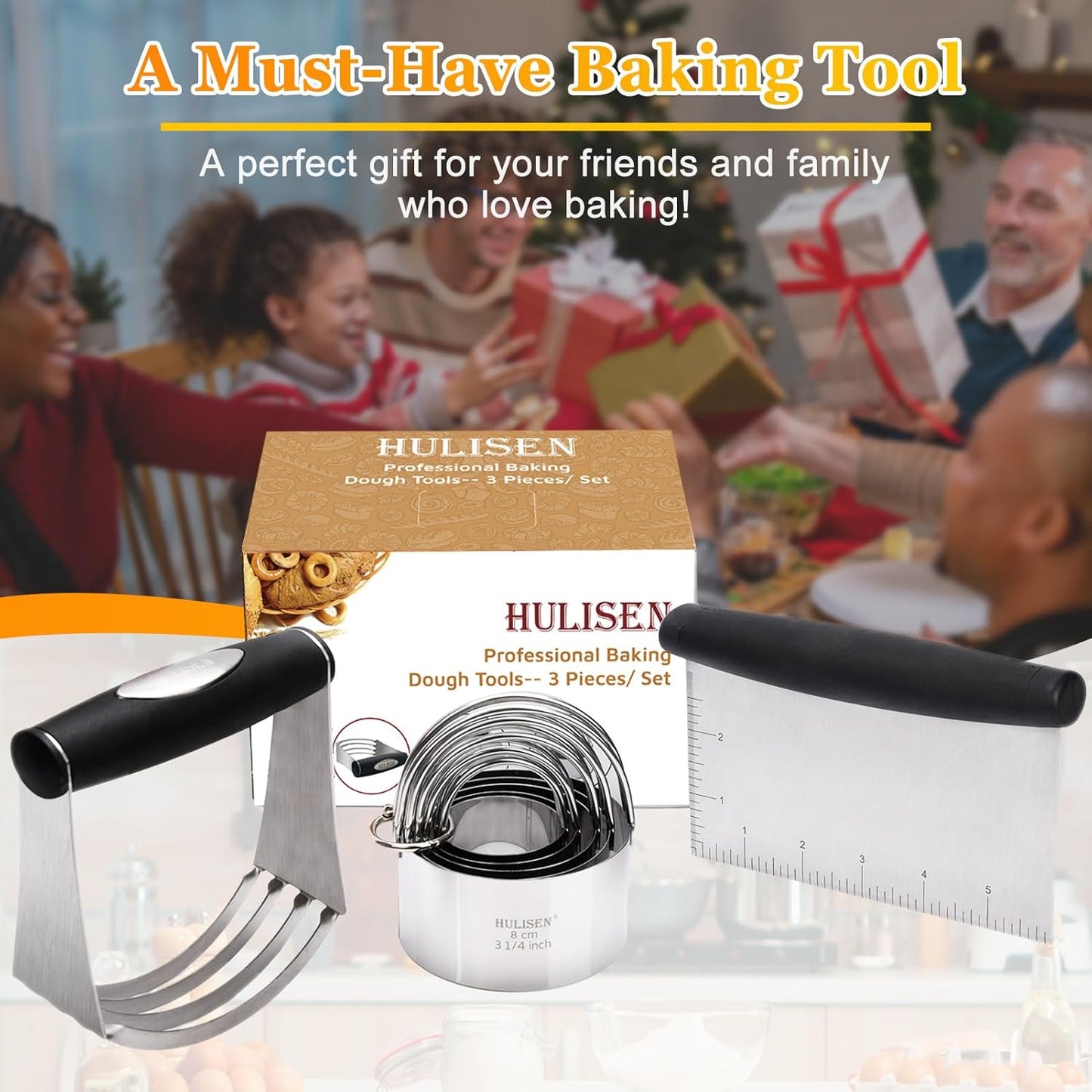 Stainless Steel Dough Cutter Set (3 Pcs/Set) - Dinner Ideas Collective