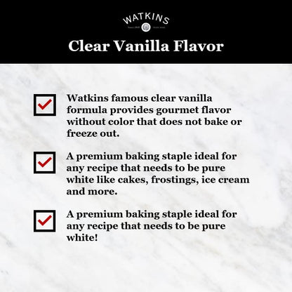 Watkins Clear Vanilla Flavor, 11 fl oz - Dinner Ideas Collective