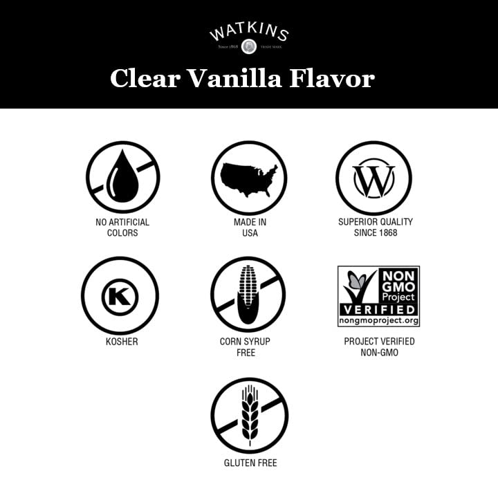 Watkins Clear Vanilla Flavor, 11 fl oz - Dinner Ideas Collective